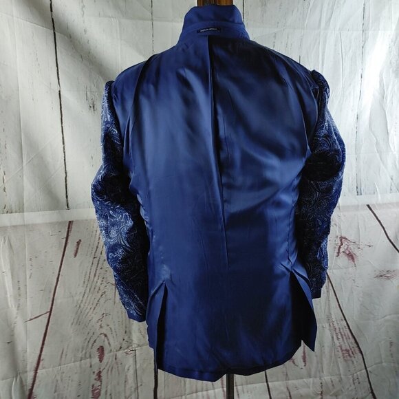 Jos A Bank 1905 The New Tradition Custom Made 41L Wool 2 Button Blue Suit Blazer - Picture 13 of 13